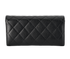 Chanel Continental Wallet, &pound;495, Accessories, Black, Caviar Leather, Back view